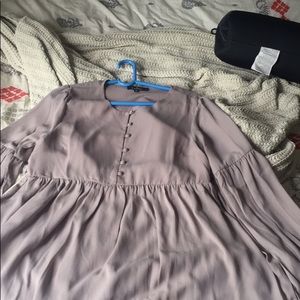 Greyish/Purple Buttoned Blouse